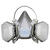 3M Paint Spray and Pesticide Application Half Face Respirator Gray 1 pc.