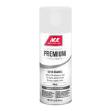 Ace Premium Satin White Enamel Spray Paint 12 oz.