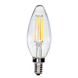 Satco C11 E12 (Candelabra) LED Bulb Warm White 40 Watt Equivalence 1 pk