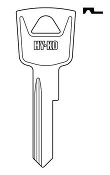 Hy-Ko Automotive Key Blank EZ# H27 Single sided