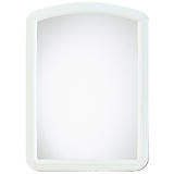 Erias 22 in. H x 16 in. W White Wall Mirror Plastic