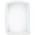 Erias 22 in. H x 16 in. W White Wall Mirror Plastic