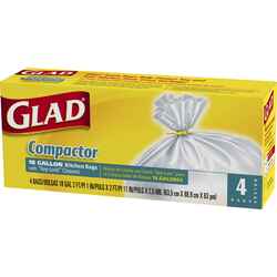 Glad 18 gal. Compactor Bags Key-Lock 4 pk