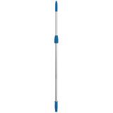 Unger Connect & Clean Telescoping 4-8 ft. L X 1 in. D Aluminum Extension Pole Silver/Blue