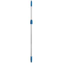 Unger Connect & Clean Telescoping 4-8 ft. L X 1 in. D Aluminum Extension Pole Silver/Blue