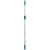 Unger Connect & Clean Telescoping 4-8 ft. L X 1 in. D Aluminum Extension Pole Silver/Blue