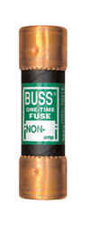 Bussmann 25 amps 250 volts Melamine One-Time Fuse 1 pk