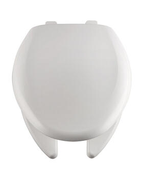 Bemis Elongated White Plastic Toilet Seat