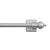 Kenney Silver Magnet Cafe Rod 28 in. L Satin Silver