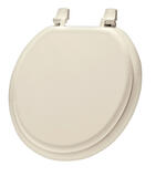 Mayfair Round Bone Molded Wood Toilet Seat