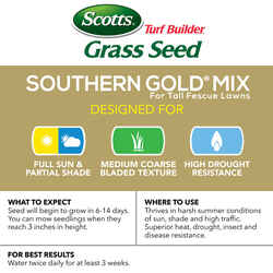 Scotts Turf Builder Southern Mix Sun/Shade Grass Seed 20 lb