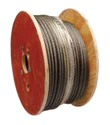 Campbell Chain Rust Prohibiting Oil Fiber Core Steel 3/8 in. Dia. x 250 ft. L Aircraft Cable
