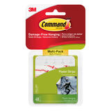 3M Command Small Foam Adhesive Strips 1-3/4 in. L 48 pk