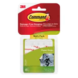 3M Command Small Foam Adhesive Strips 1-3/4 in. L 48 pk