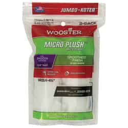 Wooster Micro Plush Woven 4-1/2 in. W X 5/16 in. S Jumbo-Koter Paint Roller Cover 2 pk