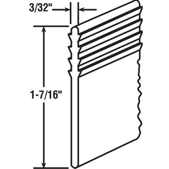 Prime-Line 6.4 in. H X 3/32 in. W Clear Frameless Shower Door Sweep