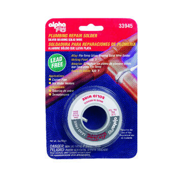 Alpha Fry 3 oz. Lead-Free 0.125 in. Dia. Silver Bearing Alloy Plumbing Solder Flo-Temp Silver Bea