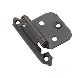 Amerock 1-13/16 in. W x 2-3/4 in. L Oil Rubbed Bronze Steel Variable Hinge 10 pk