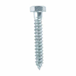 HILLMAN 5/16 in. x 2 in. L Hex Hot Dipped Galvanized Steel Lag Screw 100 pk