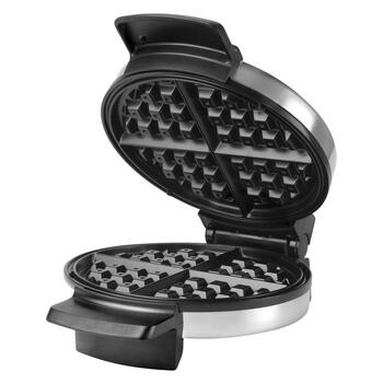 Black & Decker Belgian Waffle Maker 7 in. Brushed Chrome