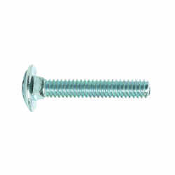 HILLMAN 1/4 Dia. x 1-1/2 in. L Zinc-Plated Steel Carriage Bolt 100 pk