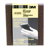 3M 4-7/8 in. L X 4-7/8 in. W X 1 in. T Assorted Sanding Sponge