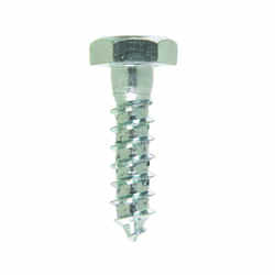 HILLMAN 1/4 in. x 1 in. L Steel Lag Screw Hex 100 pk