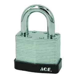 Ace 1-3/4 in. W x 1-3/8 in. H x 1-1/16 in. L Double Locking Steel 1 pk Keyed Alike Padlock