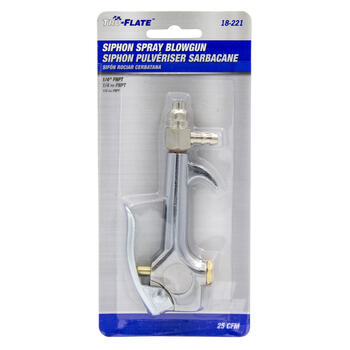 Tru-Flate Steel Siphon Spray Blow Gun 1/4 in. ID