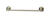 OakBrook Brushed Nickel Towel Bar 24 in. L Zinc