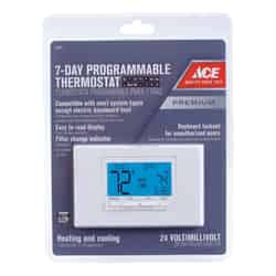 Ace Heating and Cooling Touch Screen Programmable Thermostat