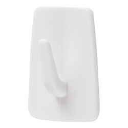 3M Command Small Hook 1-1/8 in. L Plastic 3 pk