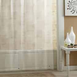 Excell 70 in. H x 71 in. W Frosted Shower Curtain Liner Solid