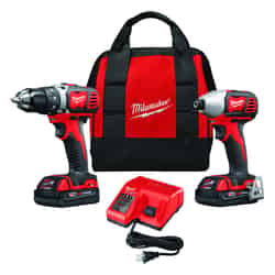 Milwaukee M18 18 V Cordless Brushed 2 Drill/Driver and Impact Driver Kit