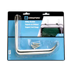Crawford 5.27 in. L Medium Steel Silver Utility Ladder Hook 20 lb. capacity 2 pk Medium