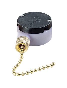 Gardner Bender Pull Chain Switch Brass