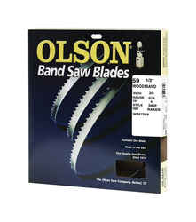 Olson 59.5 in. L x 0.01 in. thick x 0.4 in. W Carbon Steel 4 TPI 1 pk Skip Band Saw Blade