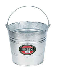 Behrens 10 qt Galvanized Pail Gray