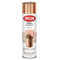 Krylon Foil High Gloss Copper Metallic Spray Paint 8 oz
