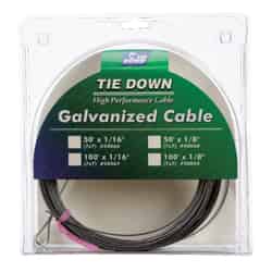 Tie Down Engineering Galvanized Galvanized Steel 1/16 in. Dia. x 100 ft. L Aircraft Cable