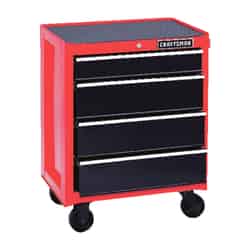 Craftsman 26-1/2 in. 18 in. D x 34 in. H Steel 4 drawer Red/Black Rolling Tool Cabinet