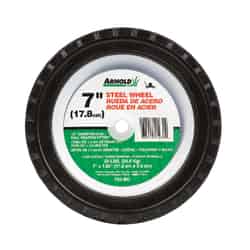 Arnold 7 in. Dia. x 1.5 in. W 55 lb. Lawn Mower Replacement Wheel Steel