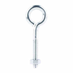 Hampton 3/16 in. x 2 in. L Stainless Steel Eyebolt Nut Included