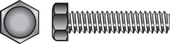 HILLMAN 3/8 in. Dia. x 3 in. L Zinc Plated Steel Hex Tap Bolt 50 box