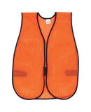 MCR Safety Polyester Orange Safety Vest 1 pk One Size Fits All