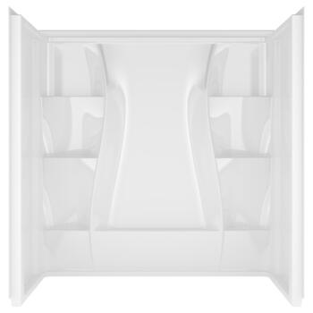 Delta Bathing System Classic 60 in. H x 60 in. W x 32 in. L White Three Piece Reversible Rectan