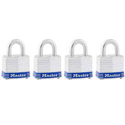Master Lock 1-5/16 in. H X 1-5/8 in. W X 1-1/2 in. L Laminated Steel Double Locking Padlock 4