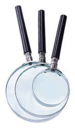 Diamond Visions Round 5 Times Magnifier 3 in. W