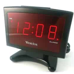 Westclox 0.9 in. Black Alarm Clock Digital