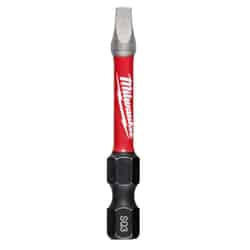 Milwaukee SHOCKWAVE Square 2 in. L x #3 Impact Duty Screwdriver Bit Steel 1 pc. 1/4 in. Quic